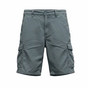 Ring of Fire Mens Slate Blue Cotton Cargo Shorts Size 32 RYB0185